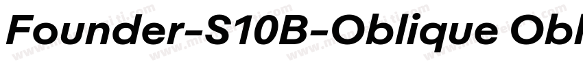 Founder-S10B-Oblique Oblique字体转换
